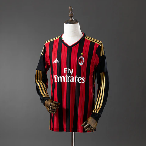 2013-14 AC Milan Home Long Sleeve Jersey