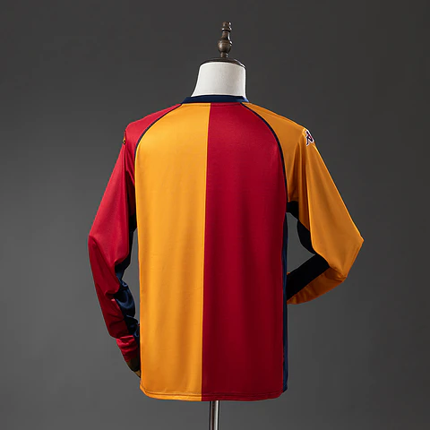 2001-02 AS Roma Champions League Home Long Sleeve Jersey