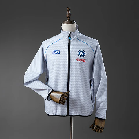 2025-26 Napoli Grey Rain Jacket