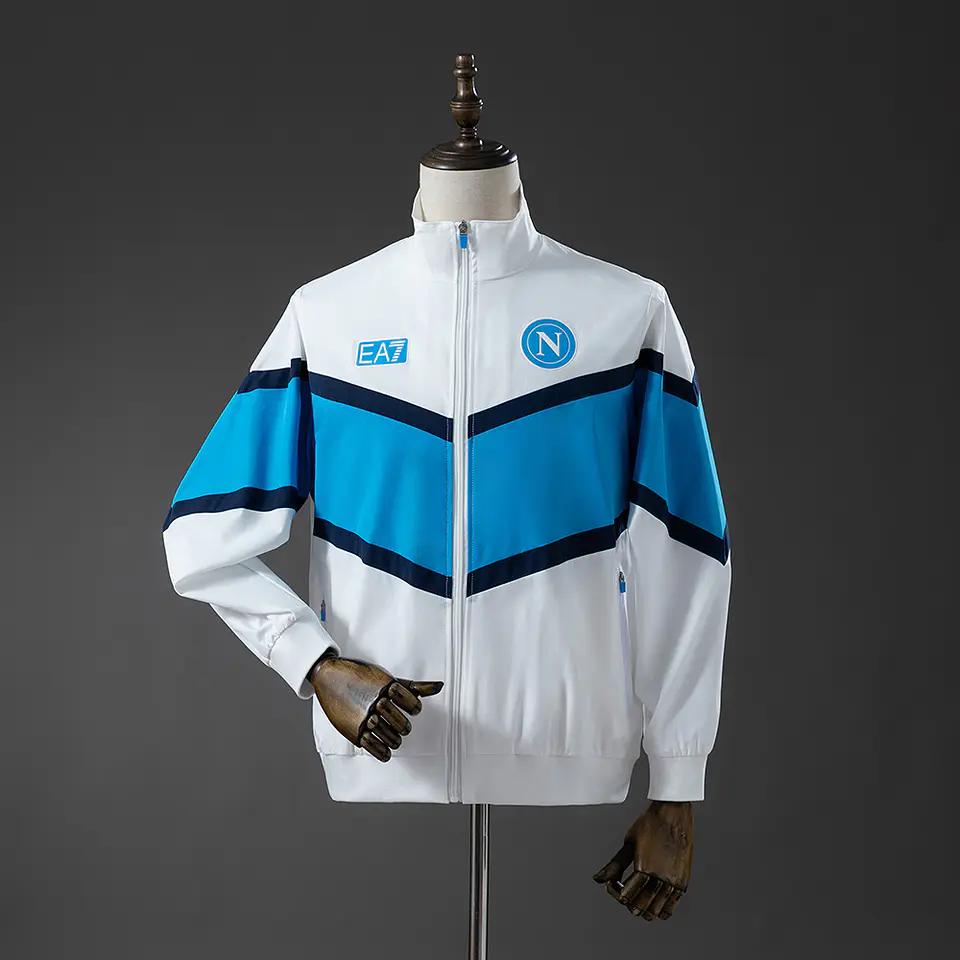 2025-26 Napoli White Travel Jacket 1
