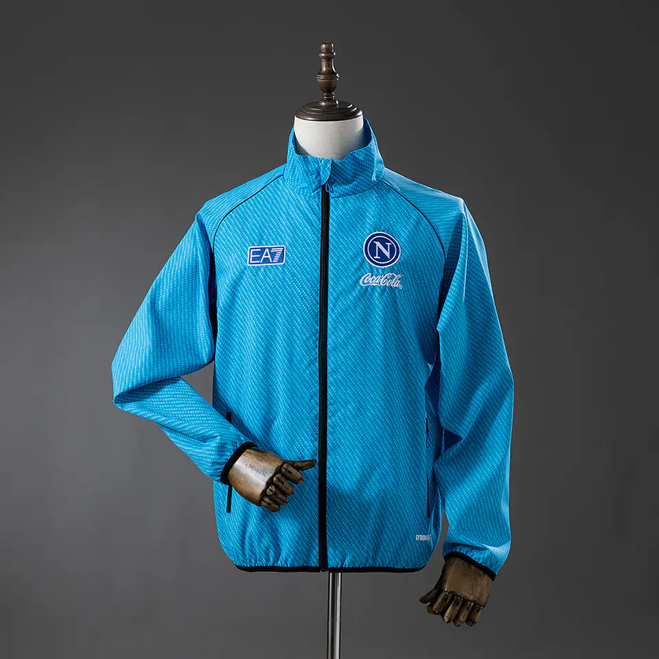 2025-26 Napoli Blue Rain Jacket 1
