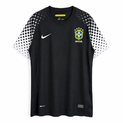 2010 Brazil Black Goalkeeper Jersey