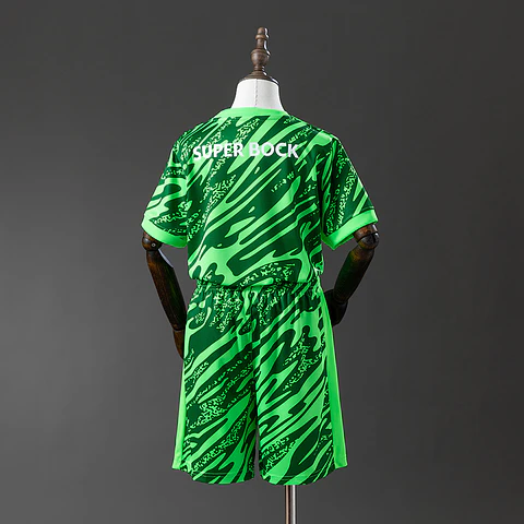 2025-26 Sporting Lisbon Green Goalkeeper Kids Kit