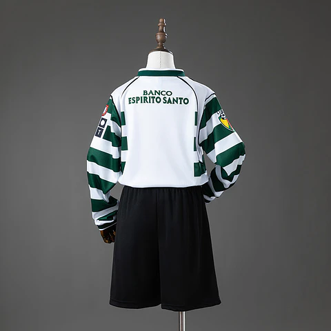 2002-03 Sporting Lisbon Home Long Sleeve Kids Kit