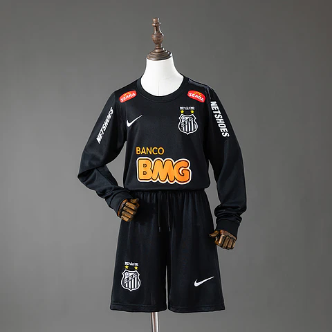 2012 Santos Black Long Sleeve Kids Kit