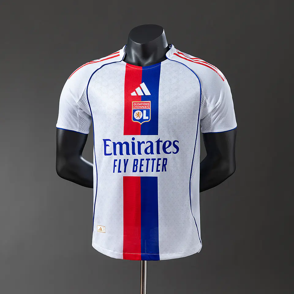2025-26 Olympique Lyonnais Home Player Edition Jersey 1