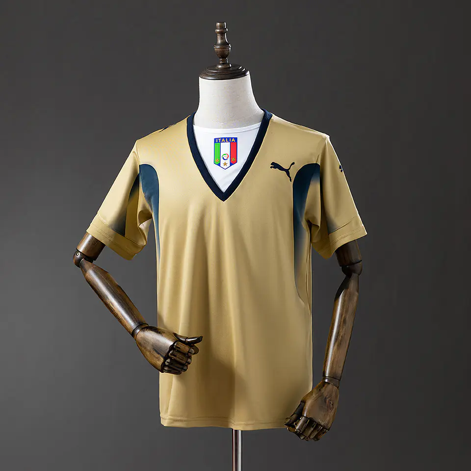 2006 Italy Gold Goalkeeper Jersey 1