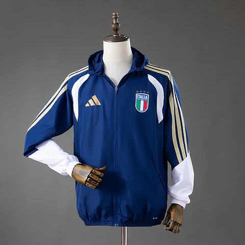2026 Italy Blue Rain Jacket