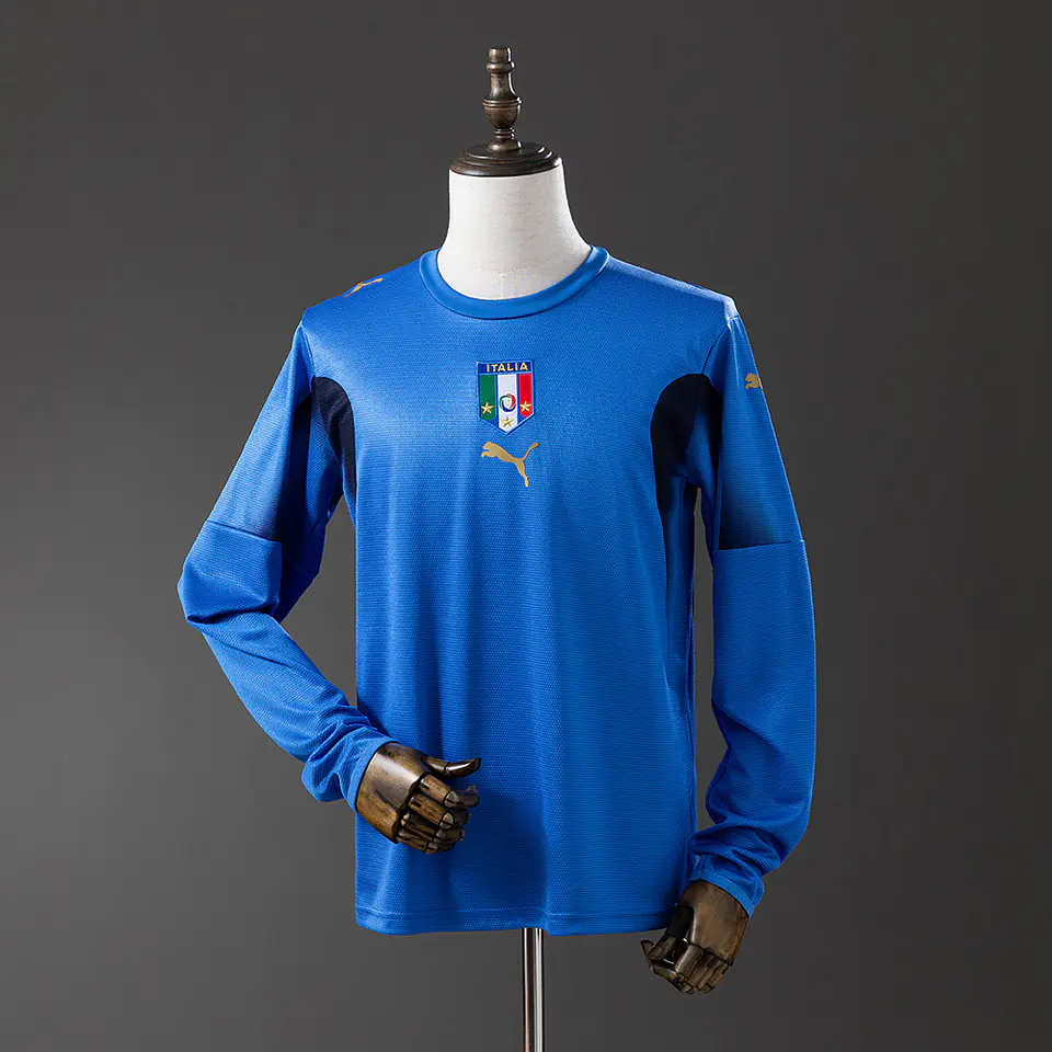 2006 Italy Home Long Sleeve Jersey 1