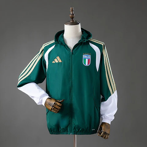 2026 Italy Green Rain Jacket