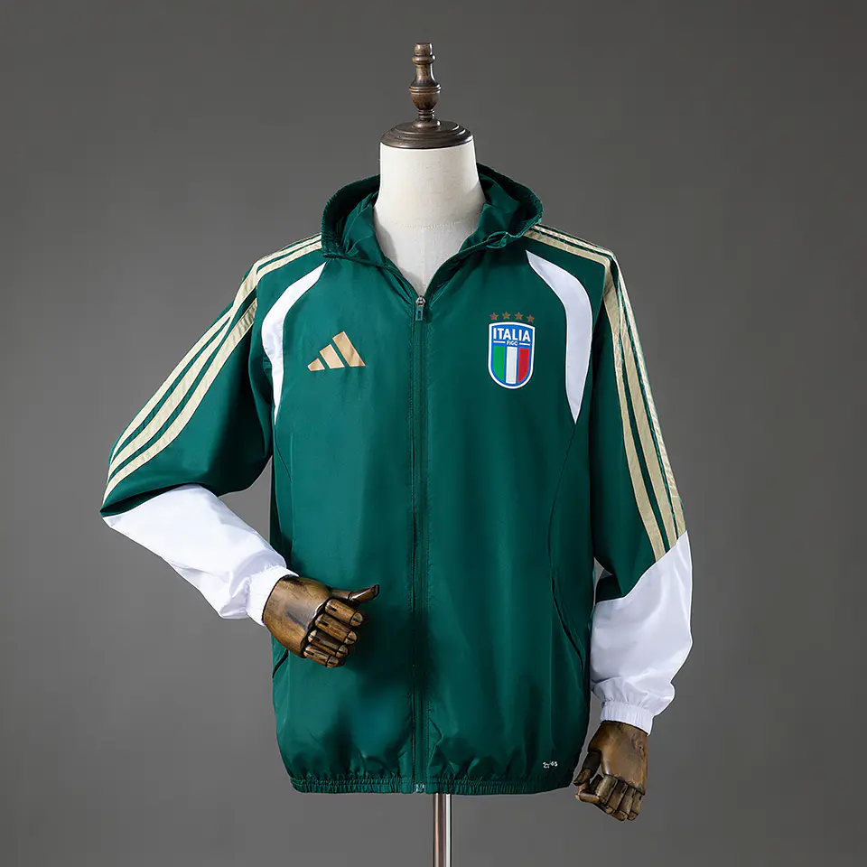 2026 Italy Green Rain Jacket 1