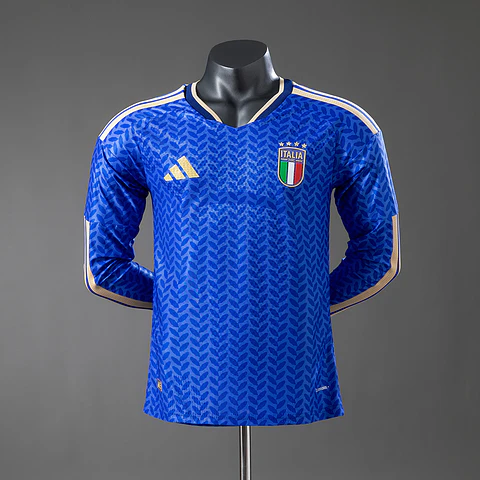 2026 Italy Home Long Sleeve Player Edition Jersey