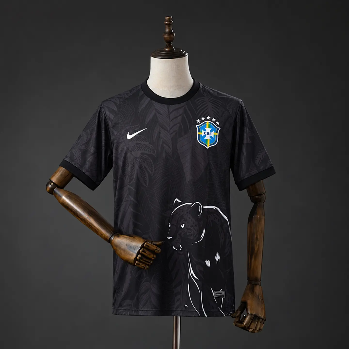 2026 Brazil Black Panther Jersey 1
