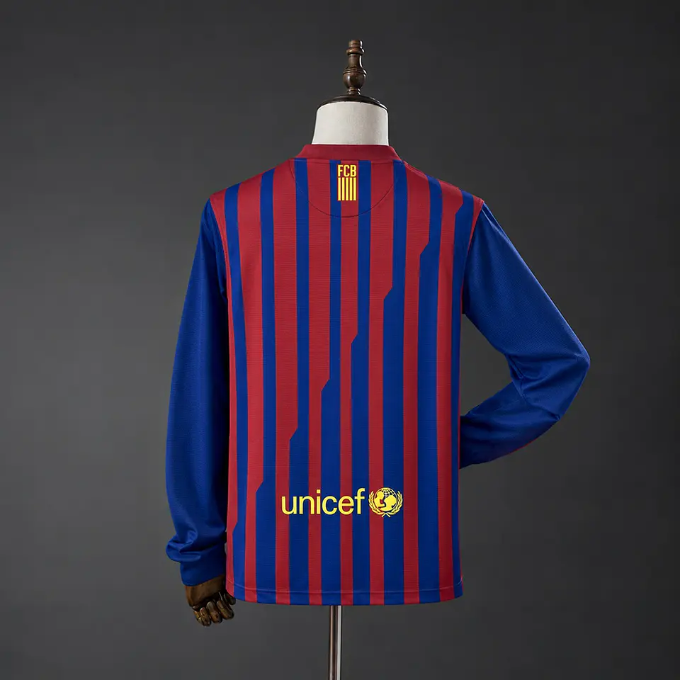 2011-12 Barcelona Home Long Sleeve Jersey 2