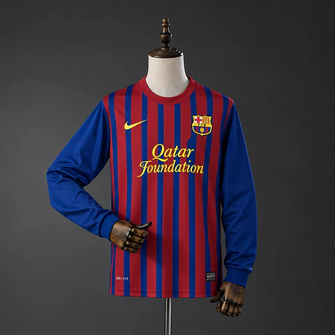 2011-12 Barcelona Home Long Sleeve Jersey