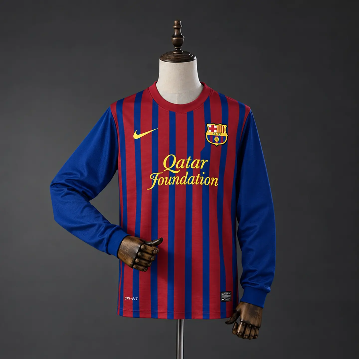 2011-12 Barcelona Home Long Sleeve Jersey 1