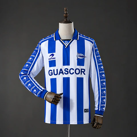 1998-99 Deportivo Alaves Home Long Sleeve Jersey