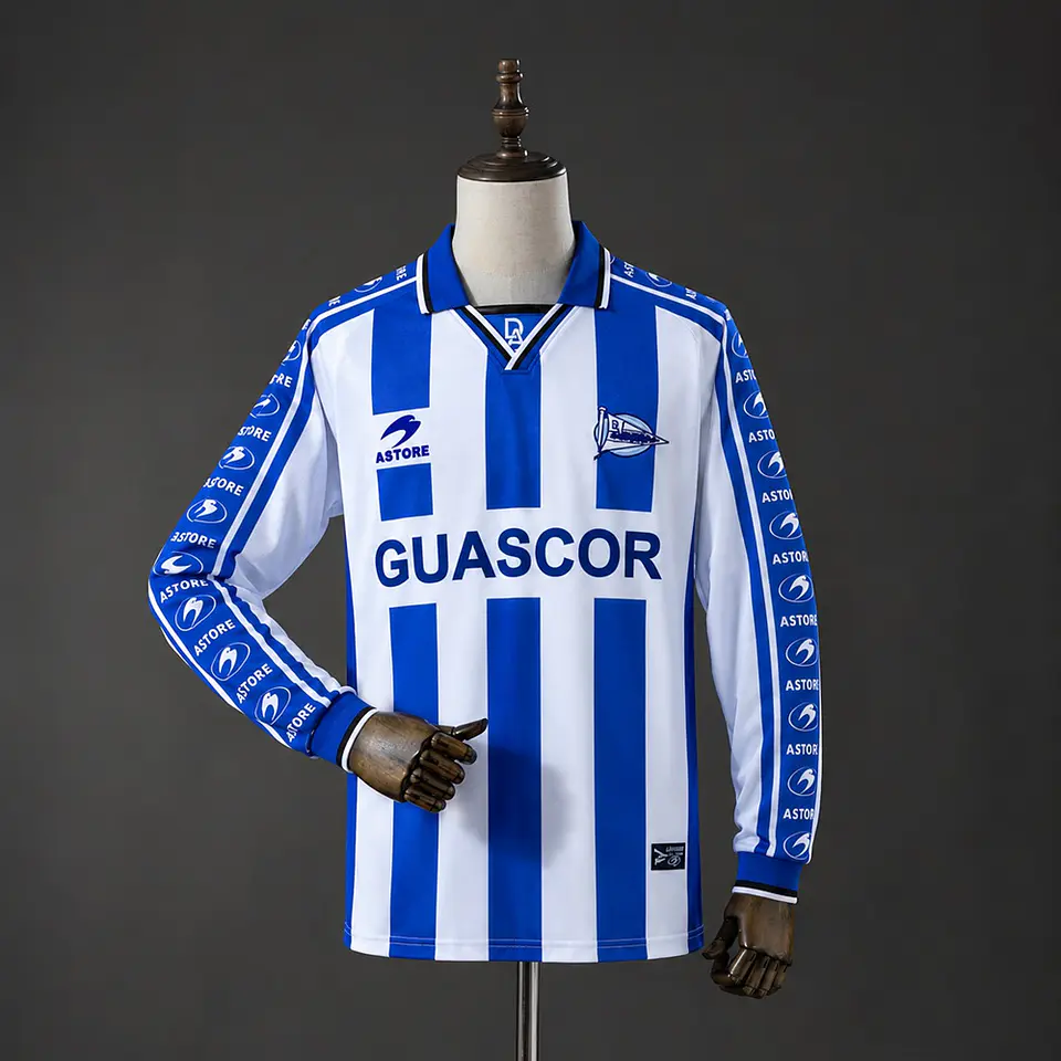 1998-99 Deportivo Alaves Home Long Sleeve Jersey 1