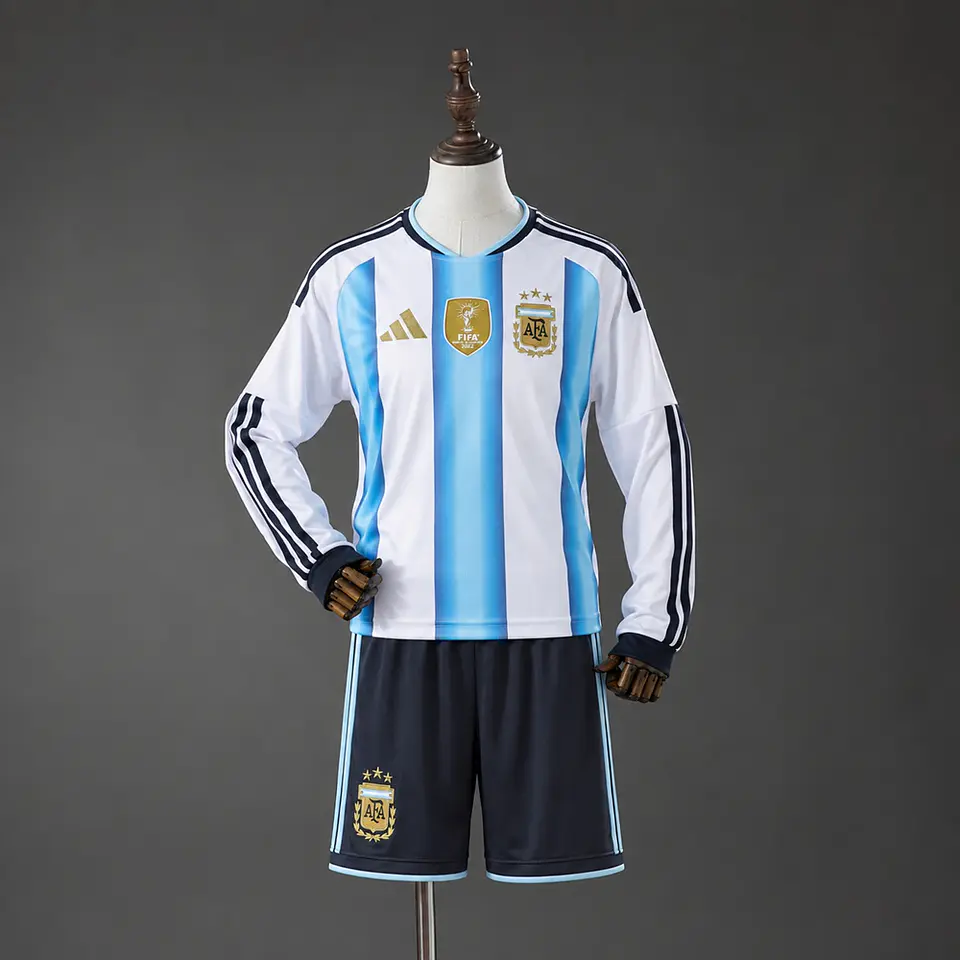2026 Argentina Home Long Sleeve Kids Kit 1
