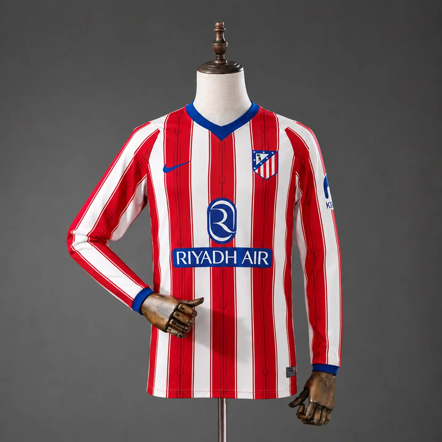 2026-27 Atletico Madrid Home Long Sleeve Jersey 1