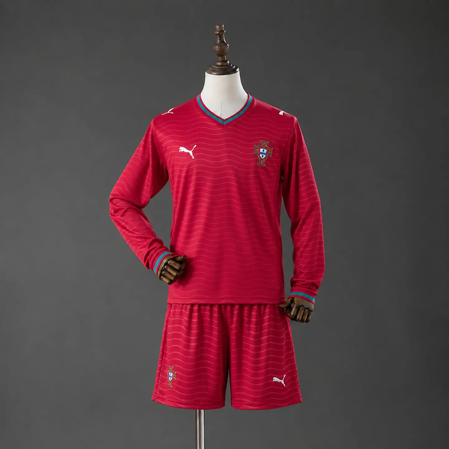 2026 Portugal Home Long Sleeve Kids Kit 1