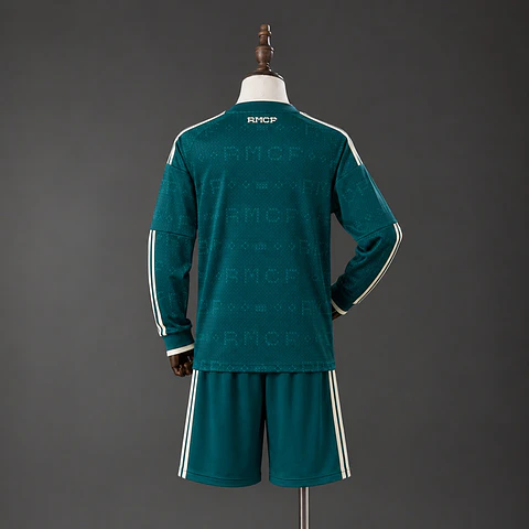 2026-27 Real Madrid Away Long Sleeve Kids Kit