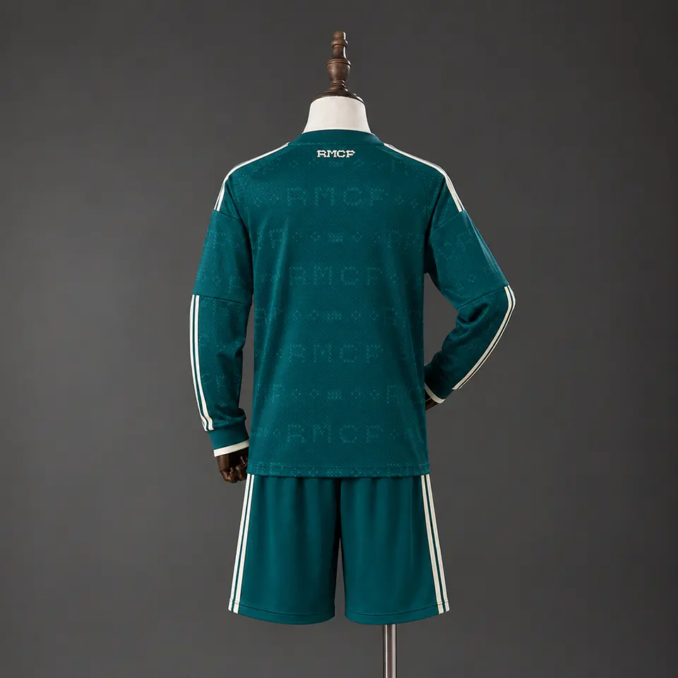 2026-27 Real Madrid Away Long Sleeve Kids Kit 2
