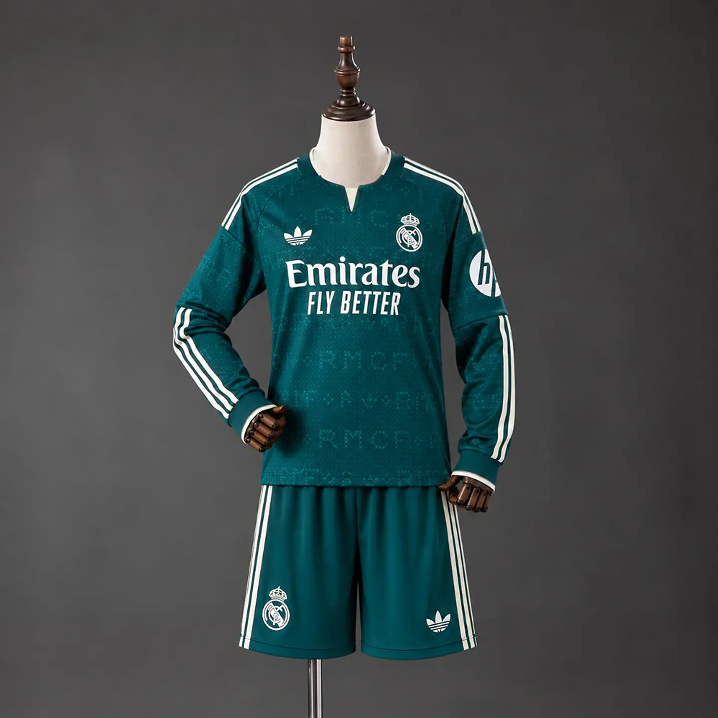2026-27 Real Madrid Away Long Sleeve Kids Kit 1