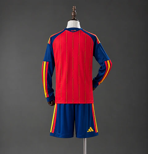 2026 Spain Home Long Sleeve Kids Kit