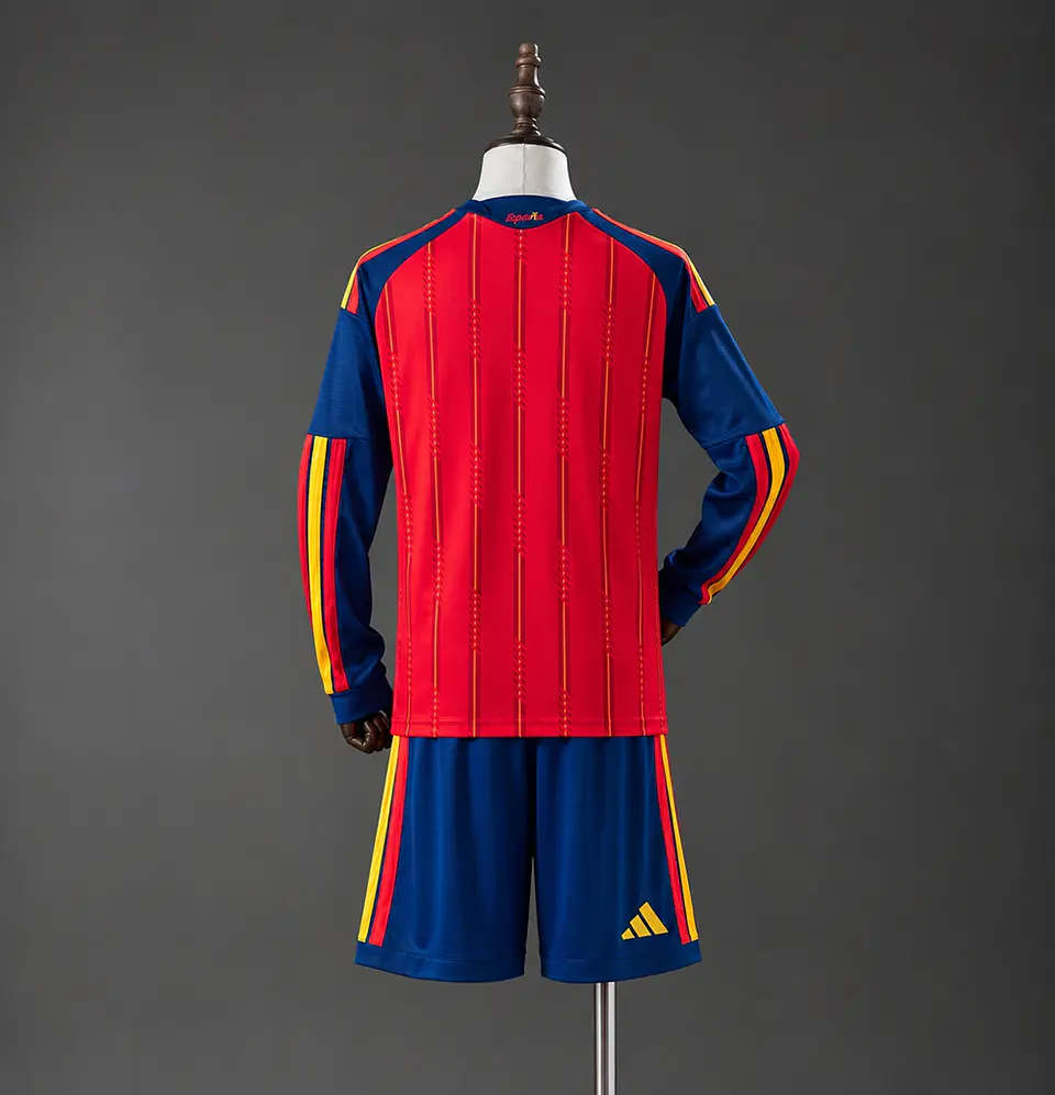 2026 Spain Home Long Sleeve Kids Kit 2