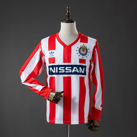 1990-91 Chivas de Guadalajara Home Long Sleeve Jersey