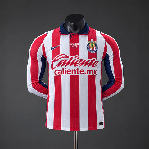 2026-27 Chivas de Guadalajara Home Long Sleeve Player Edition Jersey