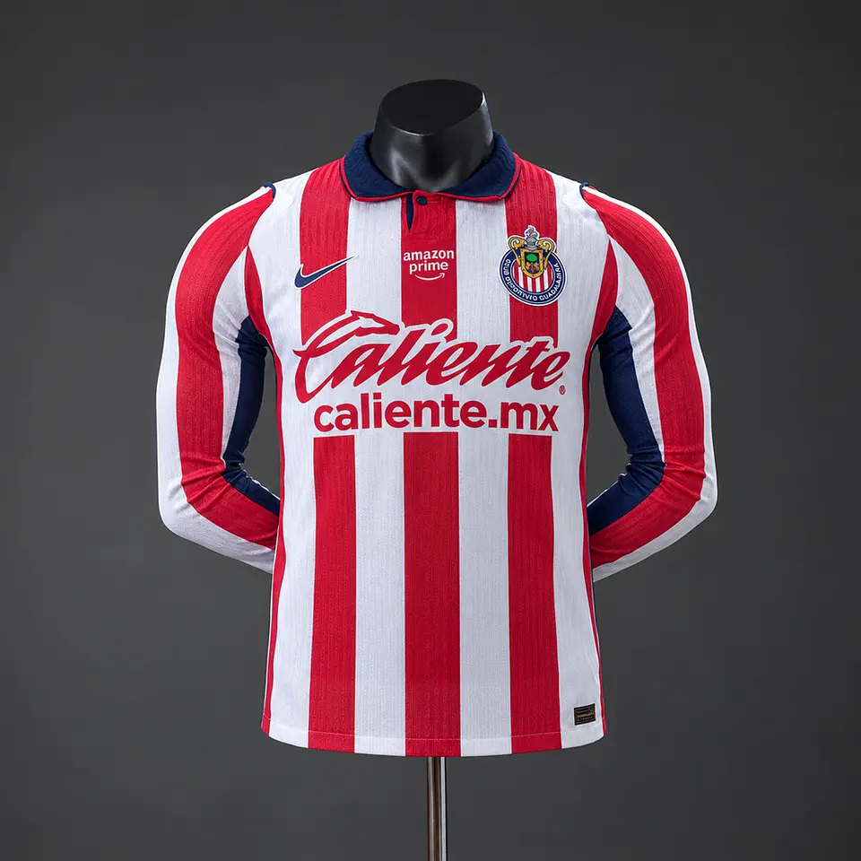 2026-27 Chivas de Guadalajara Home Long Sleeve Player Edition Jersey 1