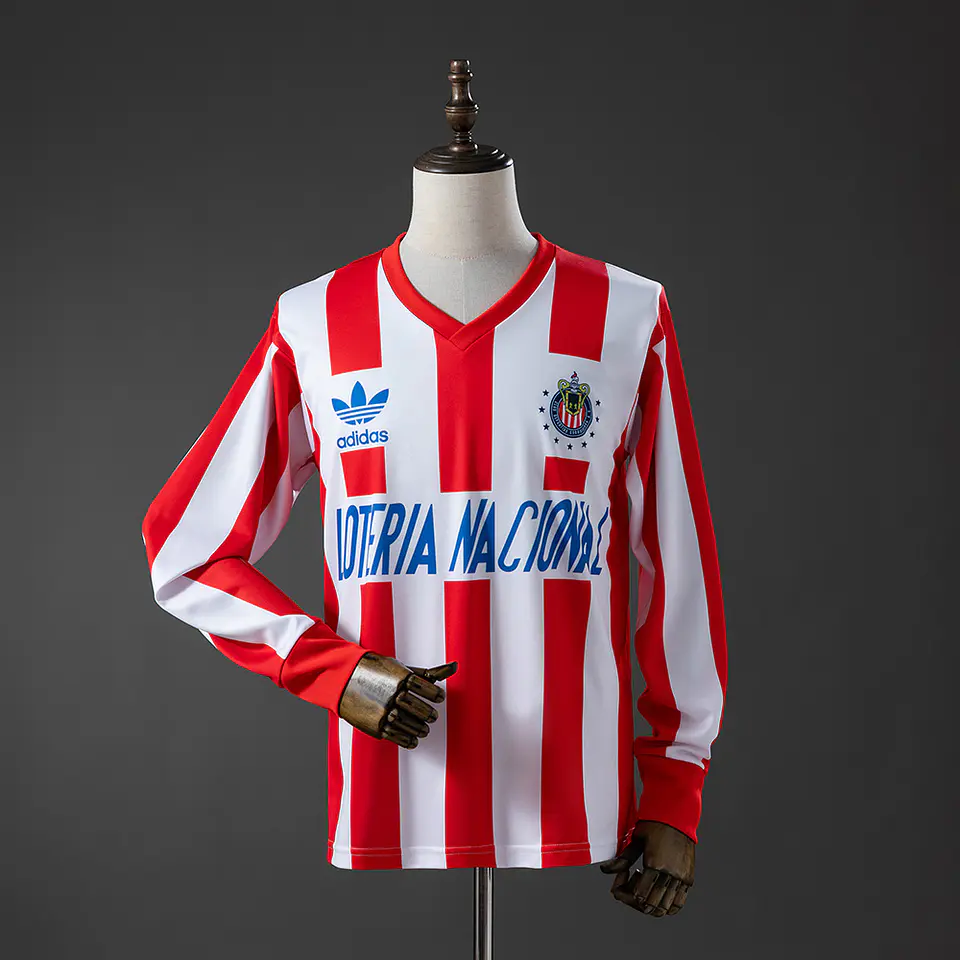 1991-92 Chivas de Guadalajara Home Long Sleeve Jersey 1