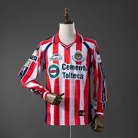1999-00 Chivas de Guadalajara Home Long Sleeve Jersey