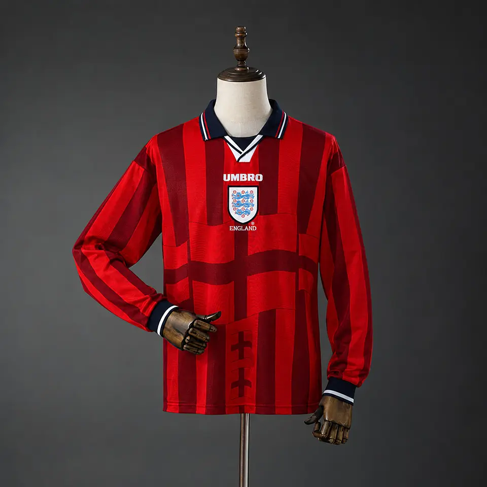 1998 England Away Long Sleeve Jersey 1