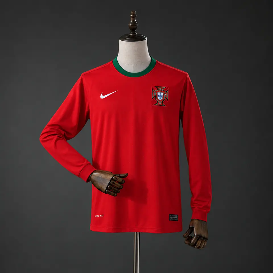 2012 Portugal Home Long Sleeve Jersey 1