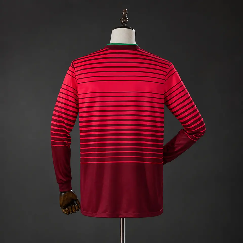 2014 Portugal Home Long Sleeve Jersey 2