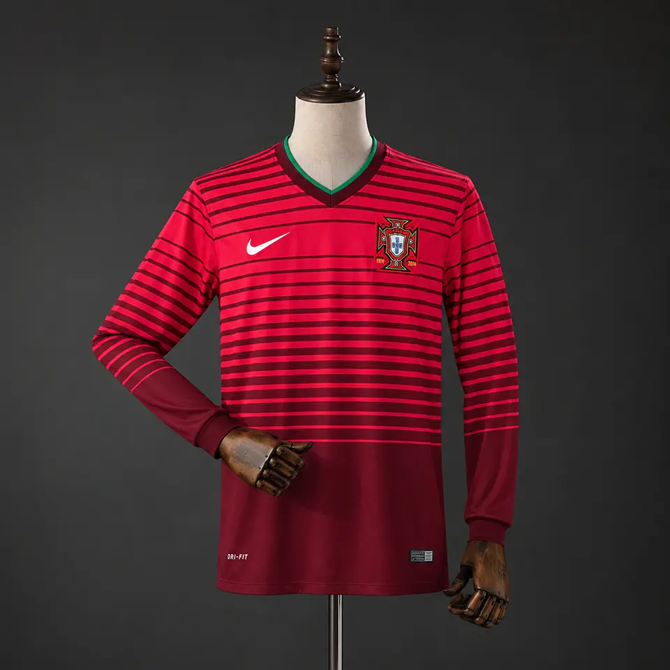 2014 Portugal Home Long Sleeve Jersey 1
