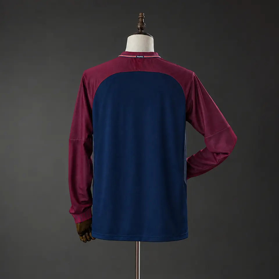 2017-18 PSG Home Long Sleeve Jersey 2