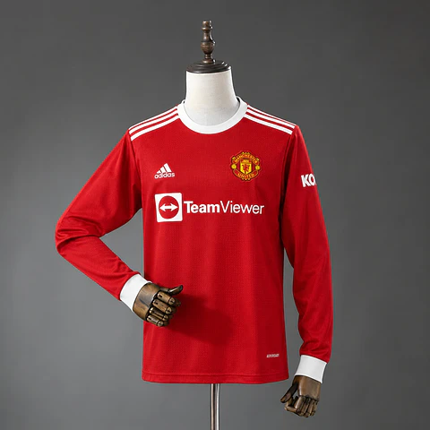 2021-22 Manchester United Home Long Sleeve Jersey