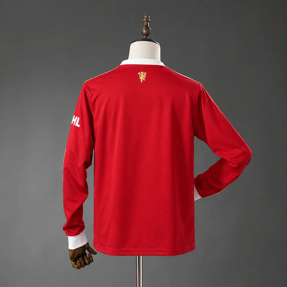 2021-22 Manchester United Home Long Sleeve Jersey 2