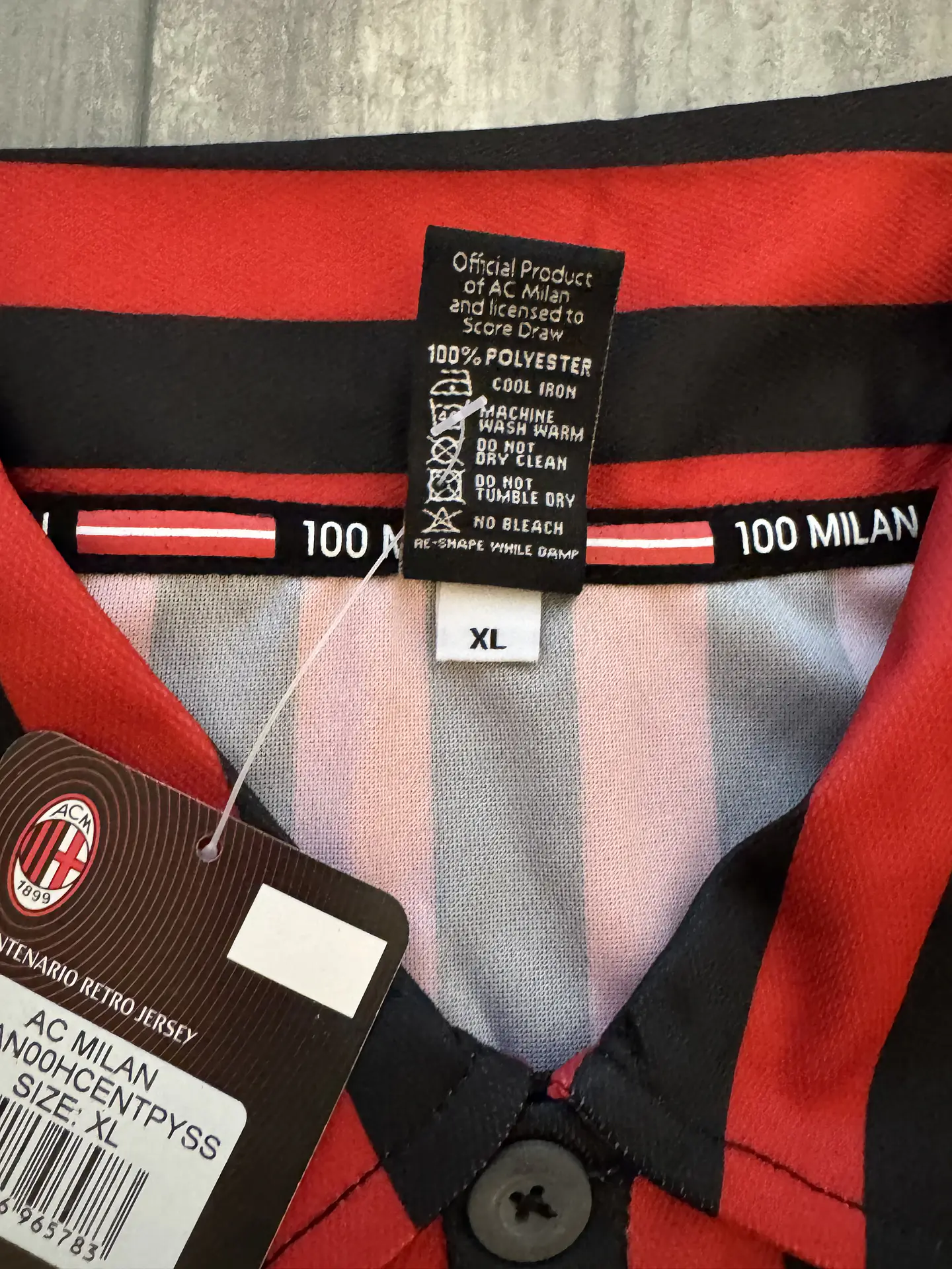 Authentic 2000-01 AC Milan Centenary Reproduction Andriy Shevchenko #7 Jersey 5