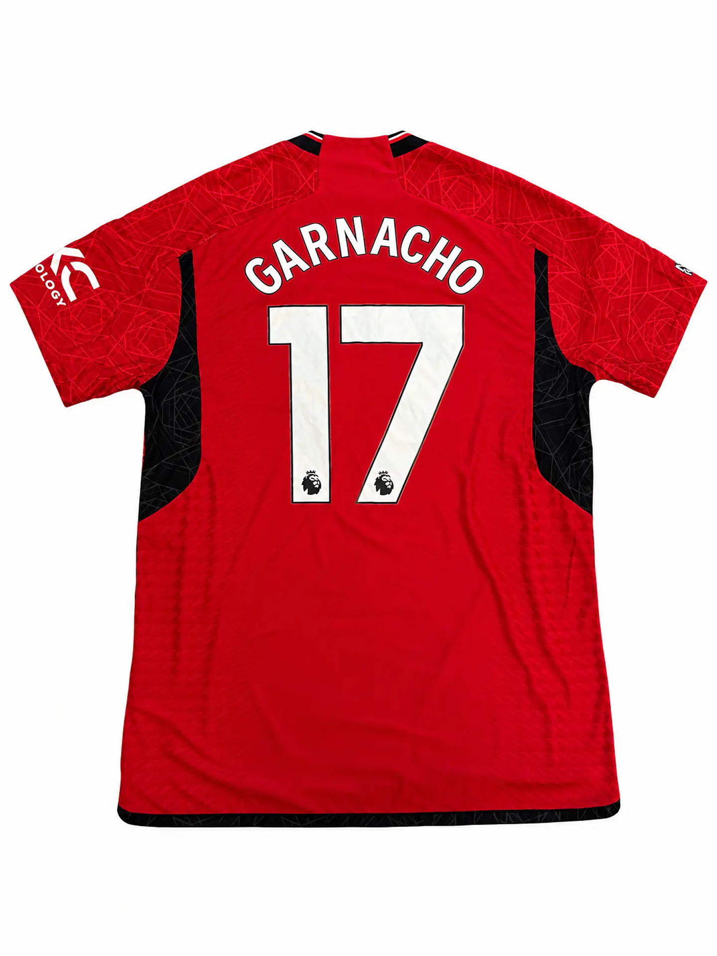 Authentic 2023-24 Manchester United Home Alejandro Garnacho #17 Player Edition Jersey 1
