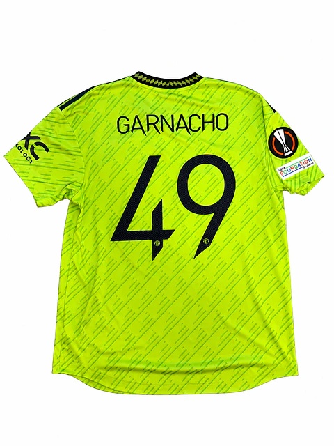Authentic 2022-23 Manchester United Third Alejandro Garnacho #49 Player Edition Jersey