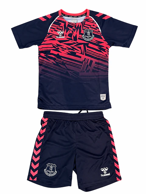 Authentic 2023-24 Everton Pre-Match 2 Kids Kit