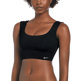 Crop Top Nike Swim NESSC235 Negro