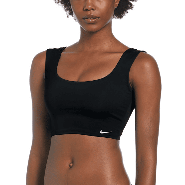 Crop Top Nike Swim NESSC235 Negro 1