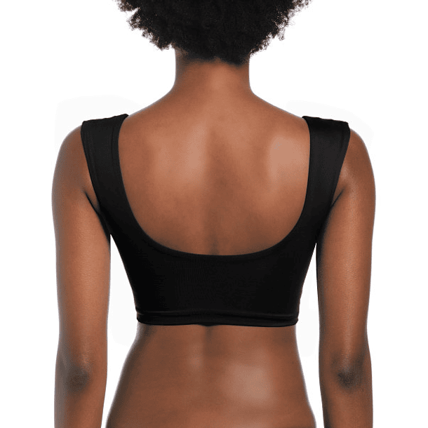 Crop Top Nike Swim NESSC235 Negro 2