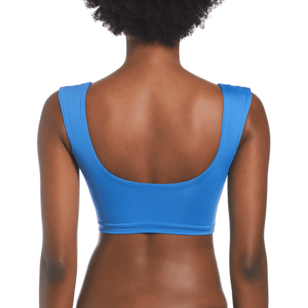 Crop Top Nike Swim NESSC235 Azulino 2